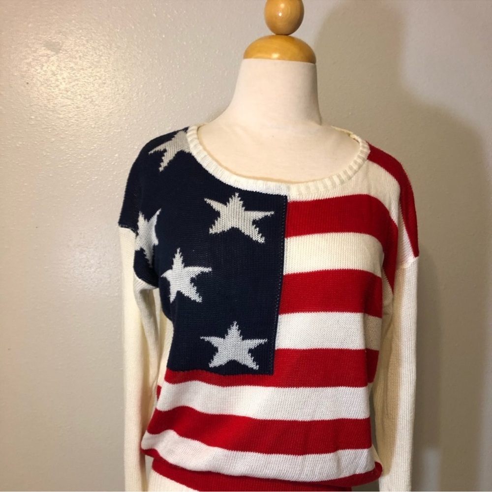The Classic Red, White, and Blue Star Sweater